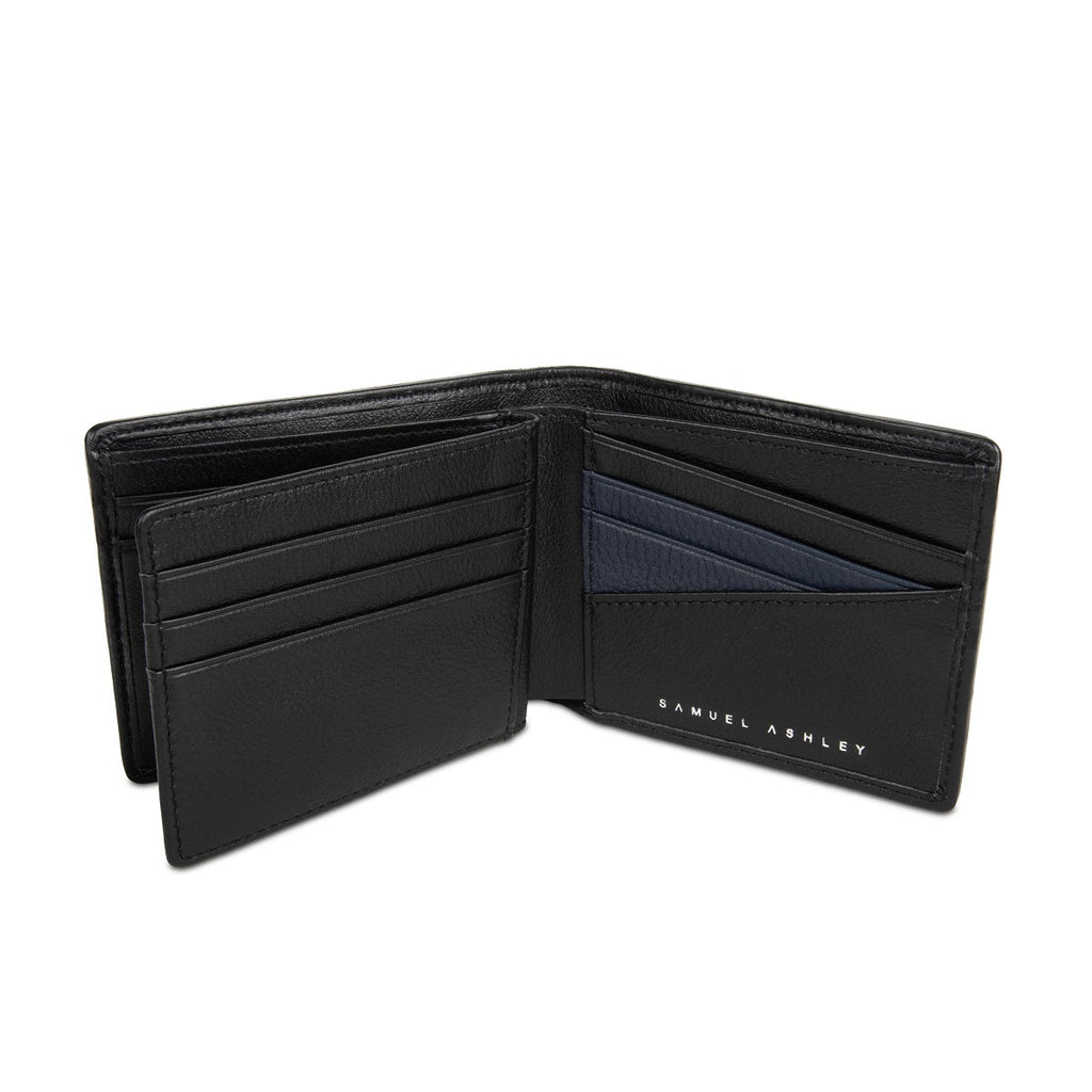 Grayson Leather Bi-fold Wallet with Extra Flap (RFID)